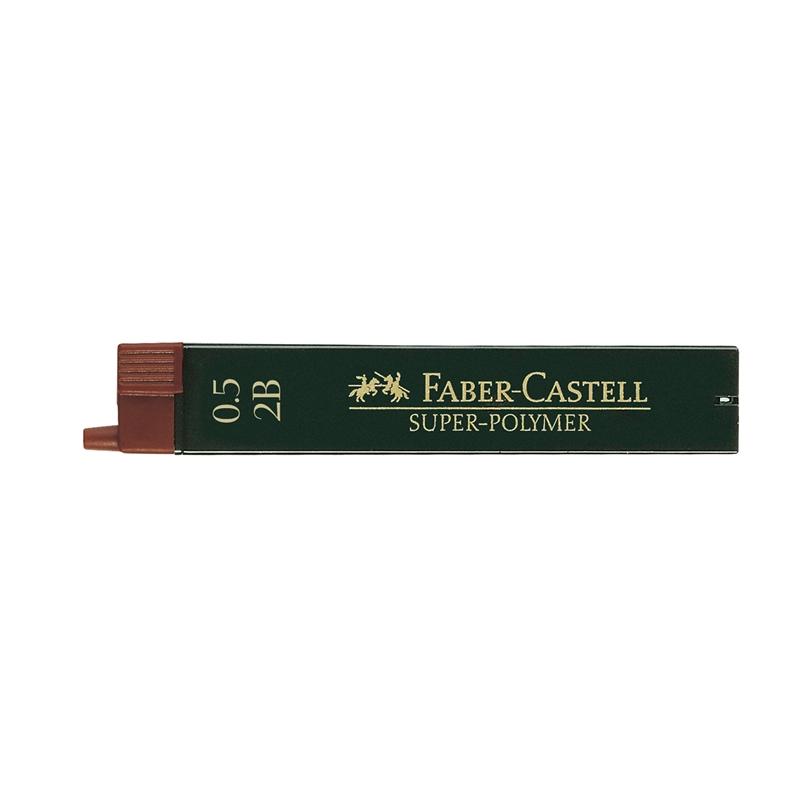 Faber-Castell Мини графити Super-Polymer, 0.5 mm, 2B, 12 брояна ниска цена с бърза доставка - BestPC.BG