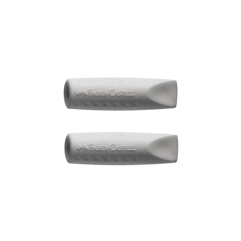 Faber-Castell Гума-капачка Grip 2001, сива, 2 брояна ниска цена с бърза доставка - BestPC.BG