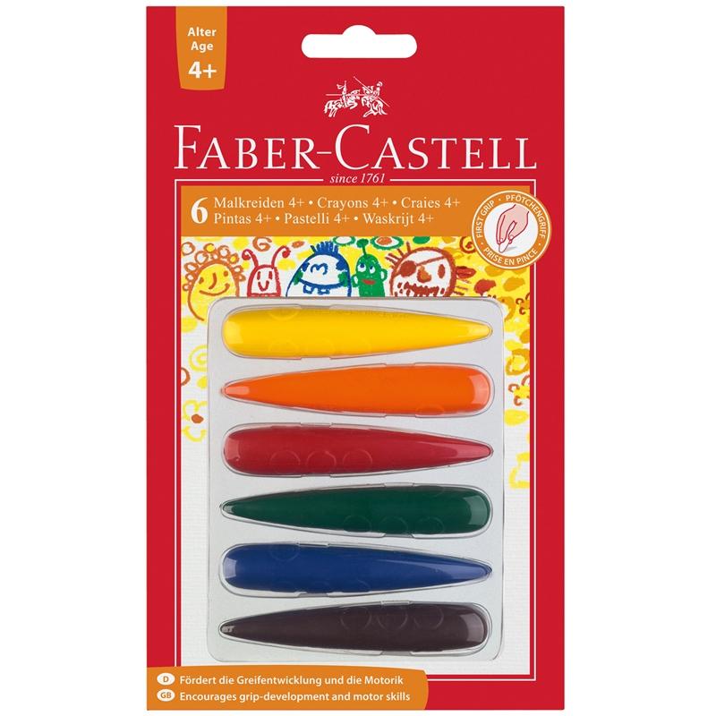 Faber-Castell Пастели Finger, 6 цвятана ниска цена с бърза доставка - BestPC.BG