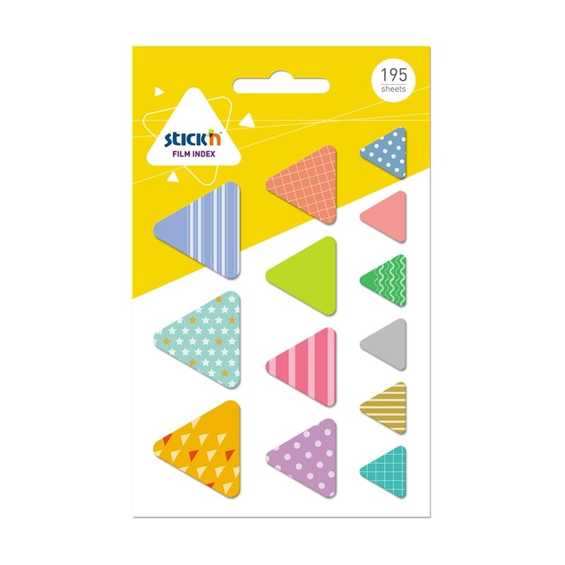 Stick'n Самозалепващи се индекси Триъгълници, асорти, 195 брояна ниска цена с бърза доставка - BestPC.BG