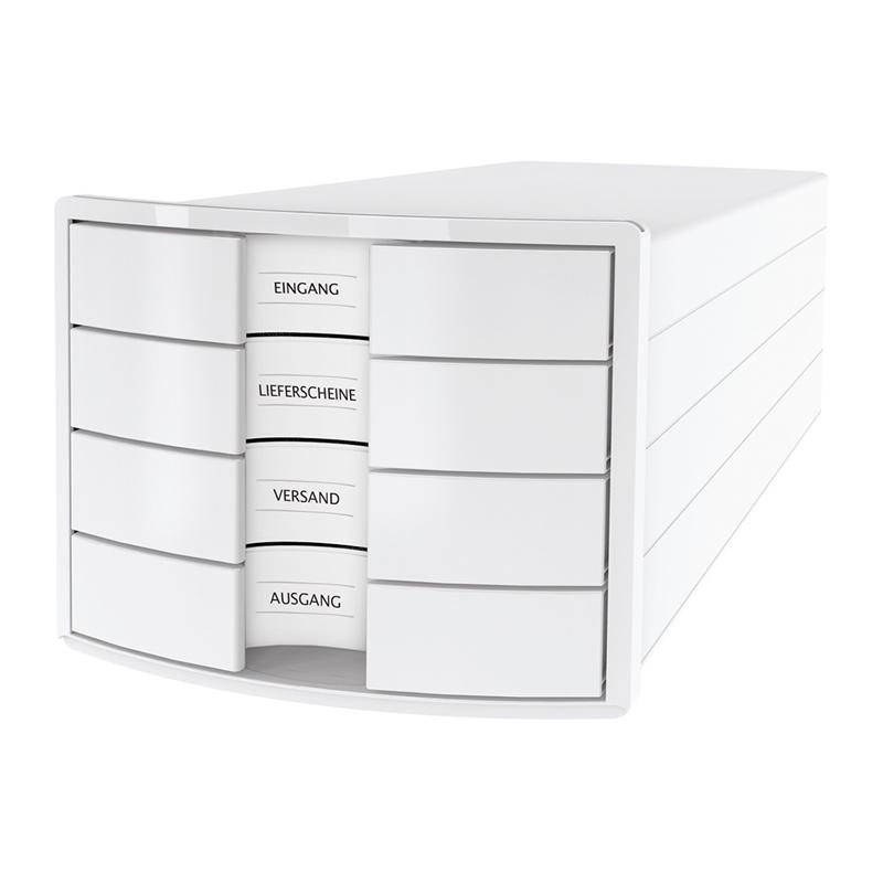 HAN Бокс за документи Impuls, с 4 чекмеджета, бялна ниска цена с бърза доставка - BestPC.BG