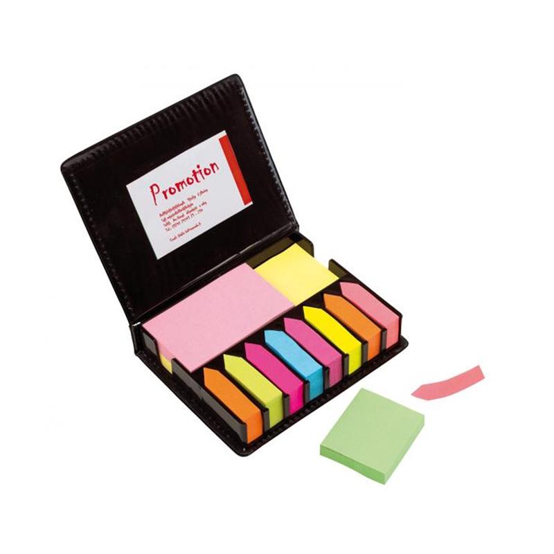 TOPS Самозалепващи се листчета и индекси ?Напомни ми?, цветни, в черна кожена кутияна ниска цена с бърза доставка - BestPC.BG