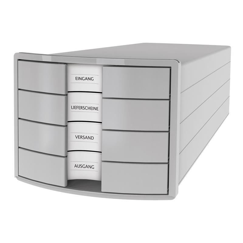 HAN Бокс за документи Impuls, с 4 чекмеджета, сивна ниска цена с бърза доставка - BestPC.BG