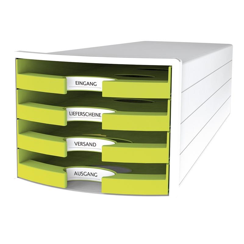 HAN Бокс за документи Impuls Trend, с 4 чекмеджета, светлозеленна ниска цена с бърза доставка - BestPC.BG