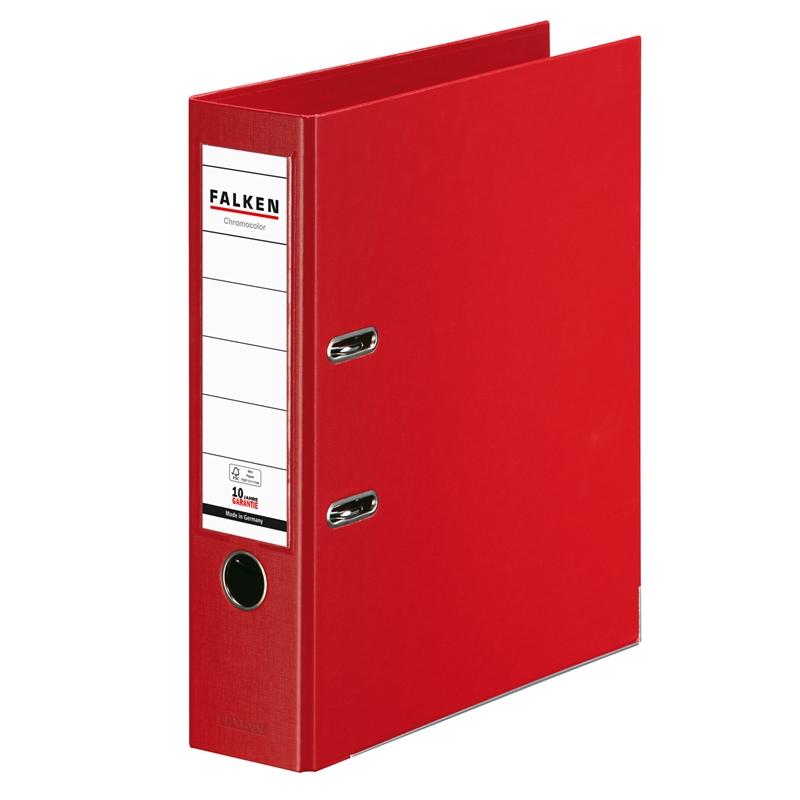 Falken Класьор Chromocolor, 8 cm, PP, червенна ниска цена с бърза доставка - BestPC.BG