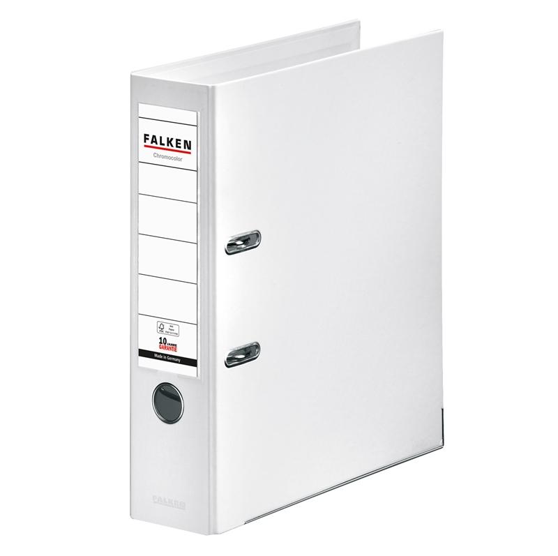 Falken Класьор Chromocolor, 8 cm, PP, бялна ниска цена с бърза доставка - BestPC.BG