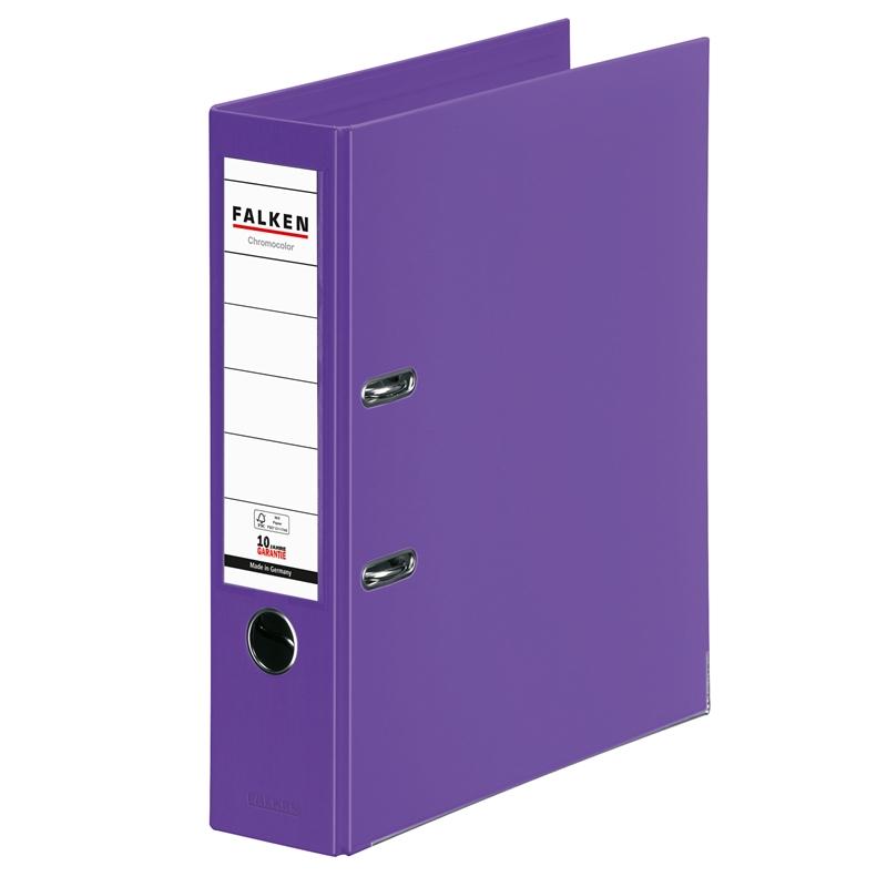 Falken Класьор Chromocolor, 8 cm, PP, лилавна ниска цена с бърза доставка - BestPC.BG