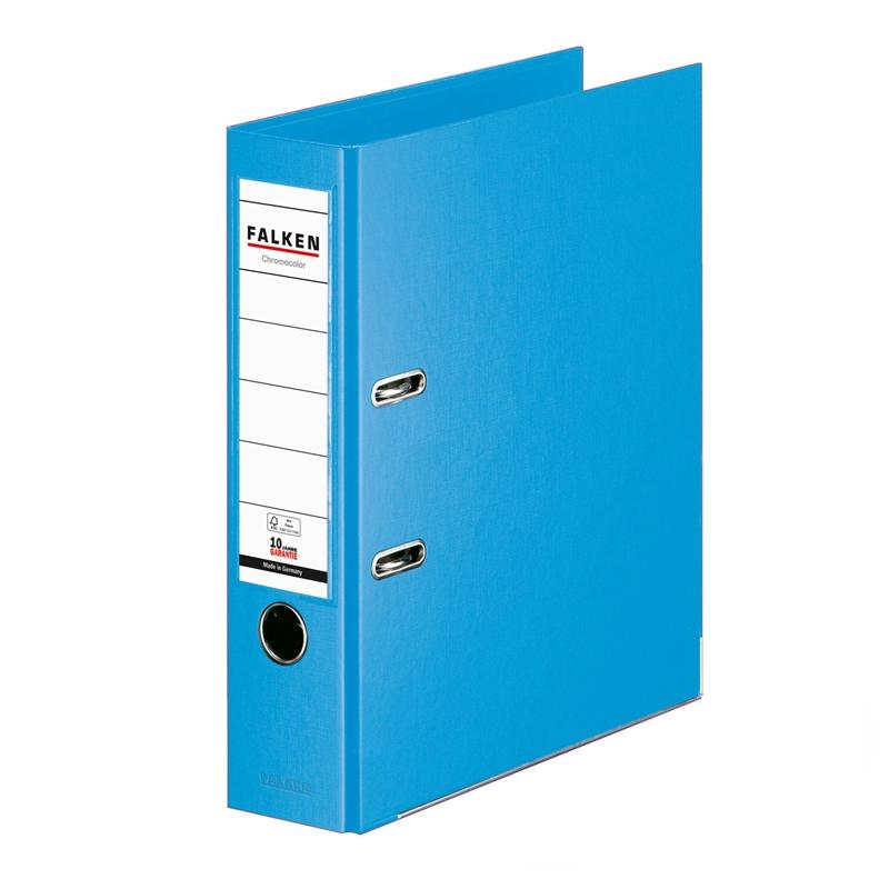 Falken Класьор Chromocolor, 8 cm, PP, светлосинна ниска цена с бърза доставка - BestPC.BG