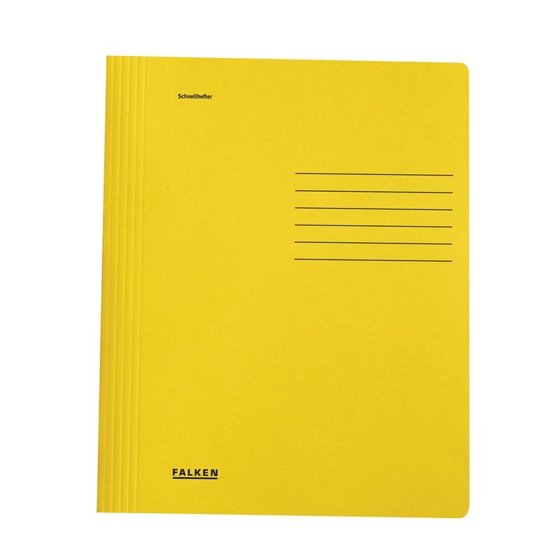 Falken Папка, картонена, с машинка, жълтана ниска цена с бърза доставка - BestPC.BG