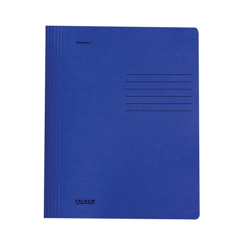 Falken Папка, картонена, с машинка, тъмносиняна ниска цена с бърза доставка - BestPC.BG