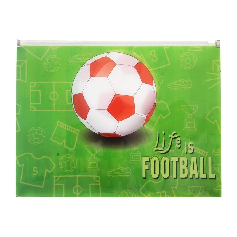 Panta Plast Папка Football Collection, PP, с цип, A4на ниска цена с бърза доставка - BestPC.BG