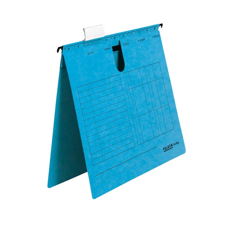 Falken Папка за картотека, L-образна, синя, 5 брояна ниска цена с бърза доставка - BestPC.BG