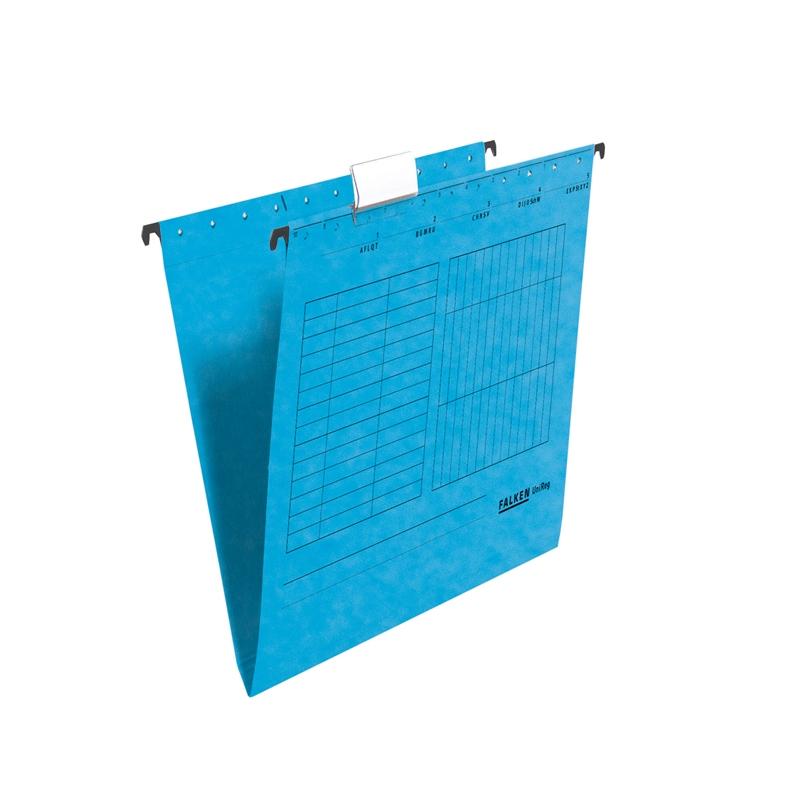 Falken Папка за картотека, V-образна, синя, 25 брояна ниска цена с бърза доставка - BestPC.BG