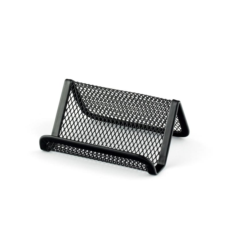 Office 1 Поставка за визитки, мрежеста, метална, чернана ниска цена с бърза доставка - BestPC.BG