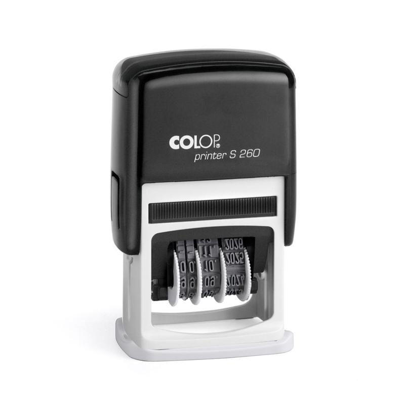 Colop Датник S260-03, с цифри и клише, 24 x 45 mm, черенна ниска цена с бърза доставка - BestPC.BG