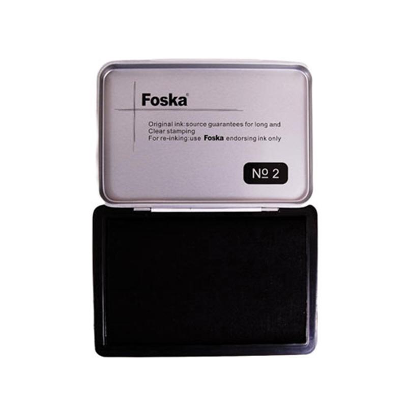 Foska Тампон за печат, № 2, 84 х 122 mm, черенна ниска цена с бърза доставка - BestPC.BG