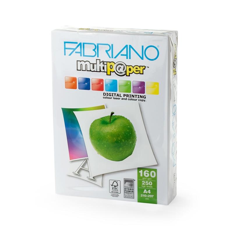 Хартия за принтер Fabriano Копирен картон Multipaper, A4, 160 g-m2, гланц, 250 листана ниска цена с бърза доставка - BestPC.BG