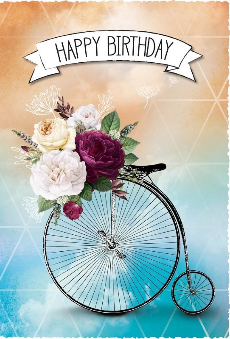 Продукт Gespaensterwald Картичка Silver Line, Happy Birthday, колелона ниска цена с бърза доставка - BestPC.BG