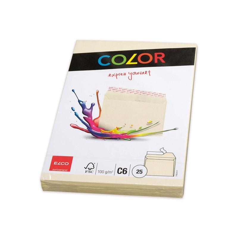 Elco Пощенски плик, C6, 114 х 162 mm, 100 g, кремав, 25 брояна ниска цена с бърза доставка - BestPC.BG