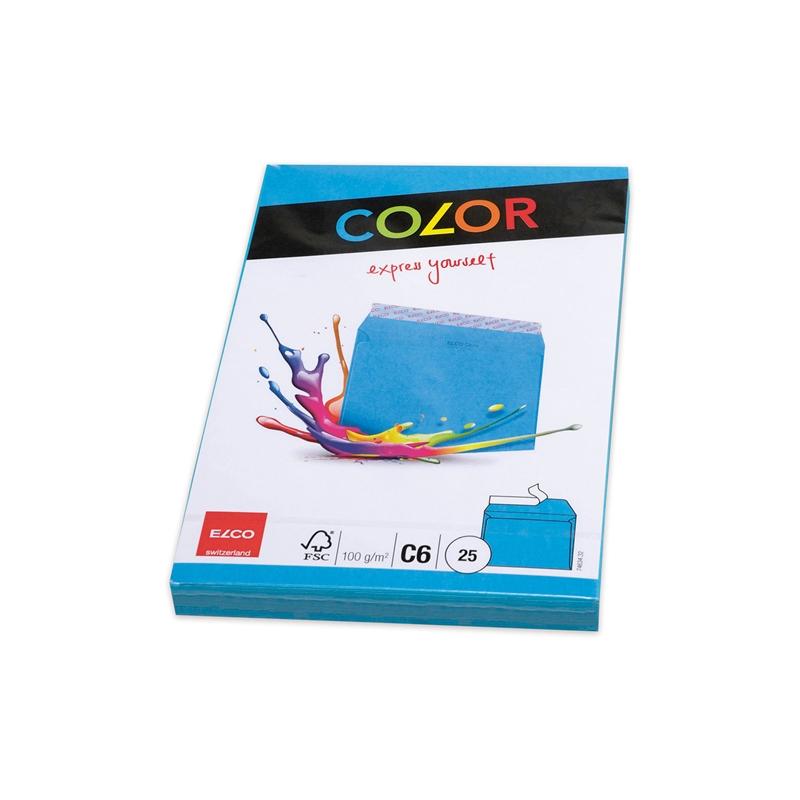 Elco Пощенски плик, C6, 114 х 162 mm, 100 g, светло син, 25 брояна ниска цена с бърза доставка - BestPC.BG