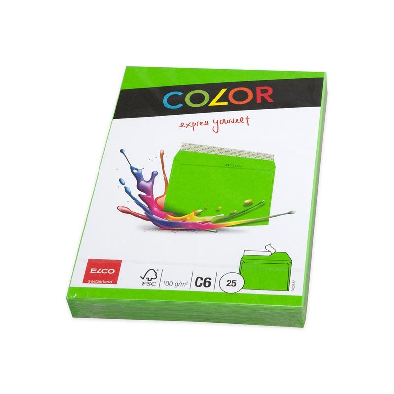Elco Пощенски плик, C6, 114 х 162 mm, 100 g, светло зелен, 25 брояна ниска цена с бърза доставка - BestPC.BG