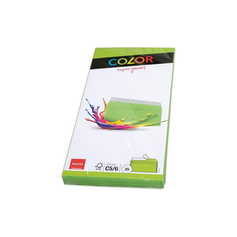 Elco Пощенски плик, C6-5, 114 х 229 mm, 100 g, светло зелен, 25 брояна ниска цена с бърза доставка - BestPC.BG