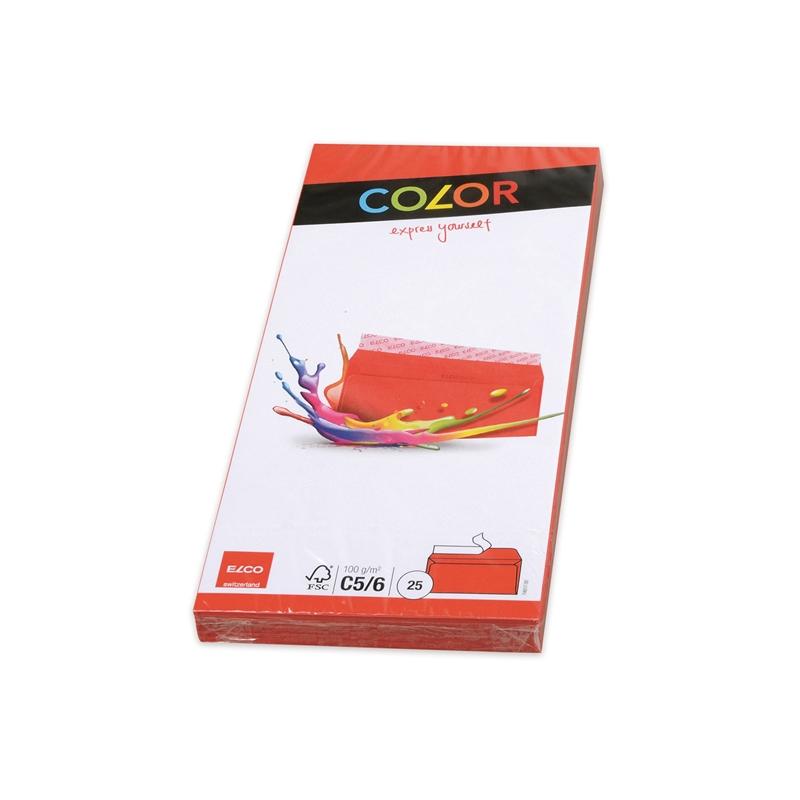 Elco Пощенски плик, C6-5, 114 х 229 mm, 100 g, червен, 25 брояна ниска цена с бърза доставка - BestPC.BG