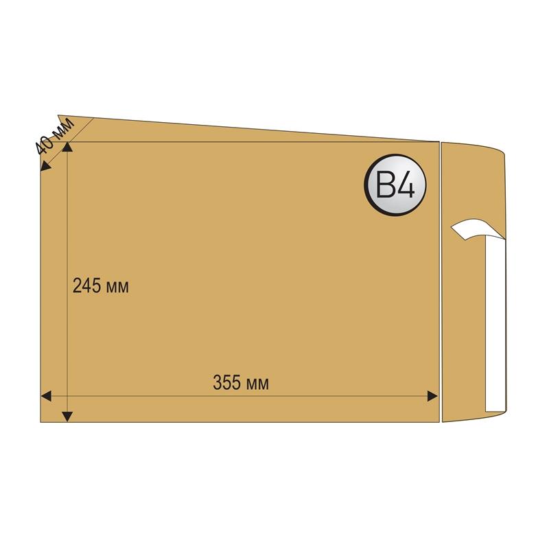 Office 1 Superstore Пощенски плик, B4, 250 x 353 mm, хартиен, кафяв, 25 брояна ниска цена с бърза доставка - BestPC.BG