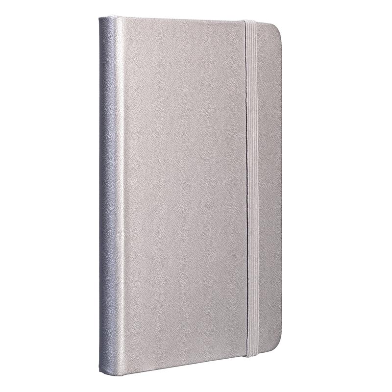 TOPS Тефтер Attendant, A6, с ластик, офсетова хартия, 80 листа, цвят среброна ниска цена с бърза доставка - BestPC.BG