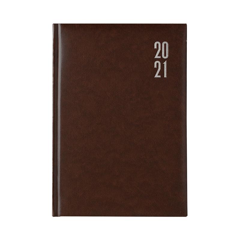 Календар-бележник Виктория, без дати, A5, твърда подвързия, кафявна ниска цена с бърза доставка - BestPC.BG