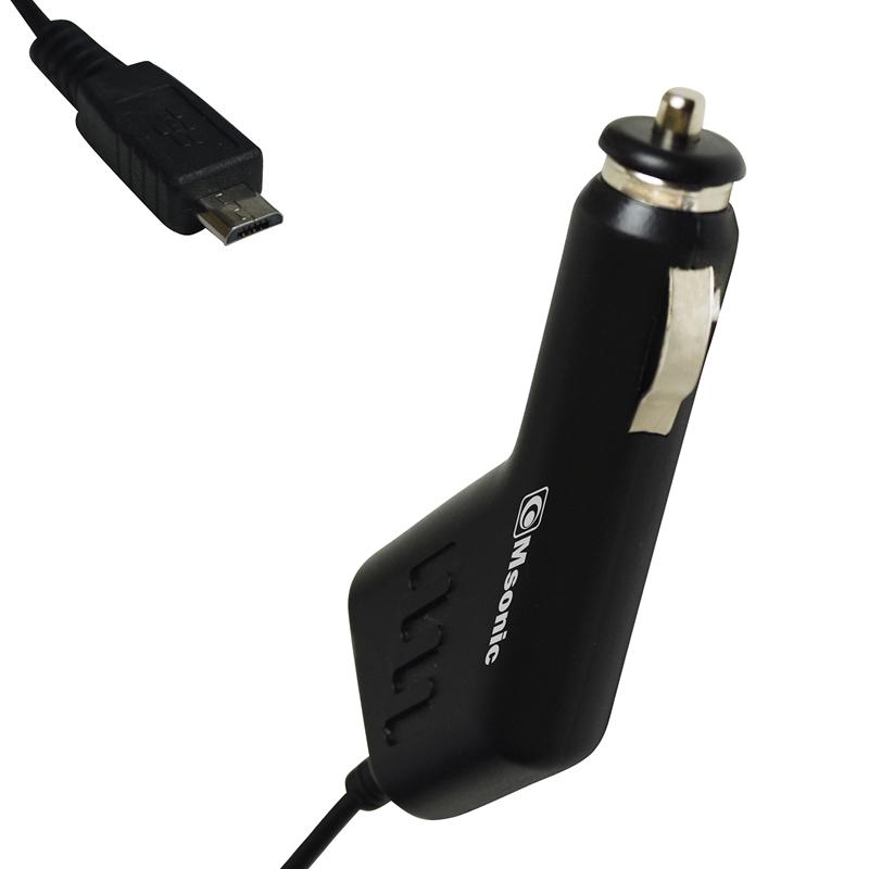 Msonic Зарядно устройство, за автомобилна запалка, с вграден micro-USB кабел, 1 Aна ниска цена с бърза доставка - BestPC.BG