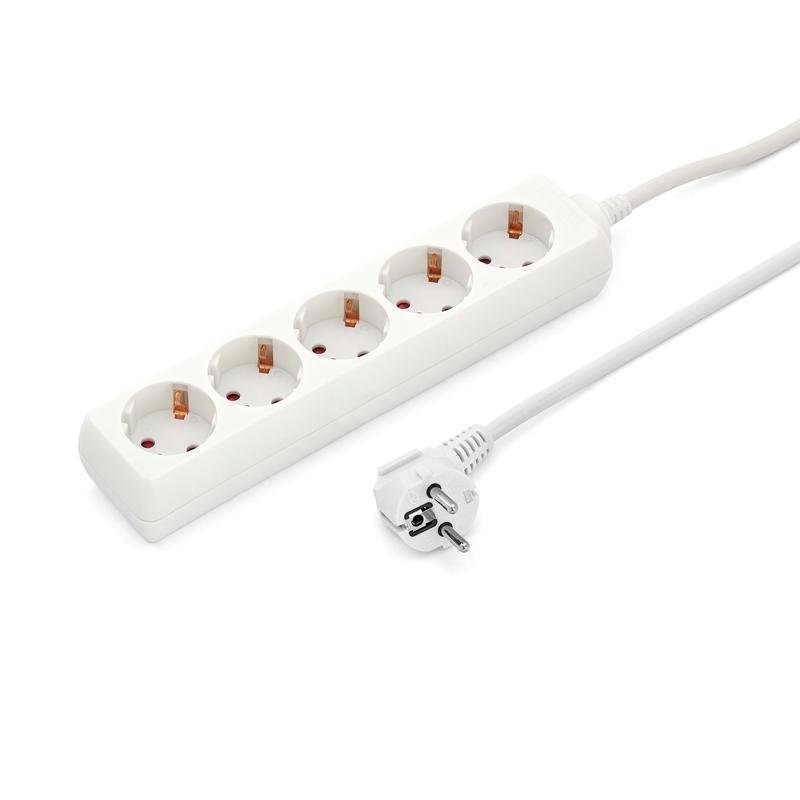 Контакт Разклонител, 5 гнезда, 1.5 m кабелна ниска цена с бърза доставка - BestPC.BG