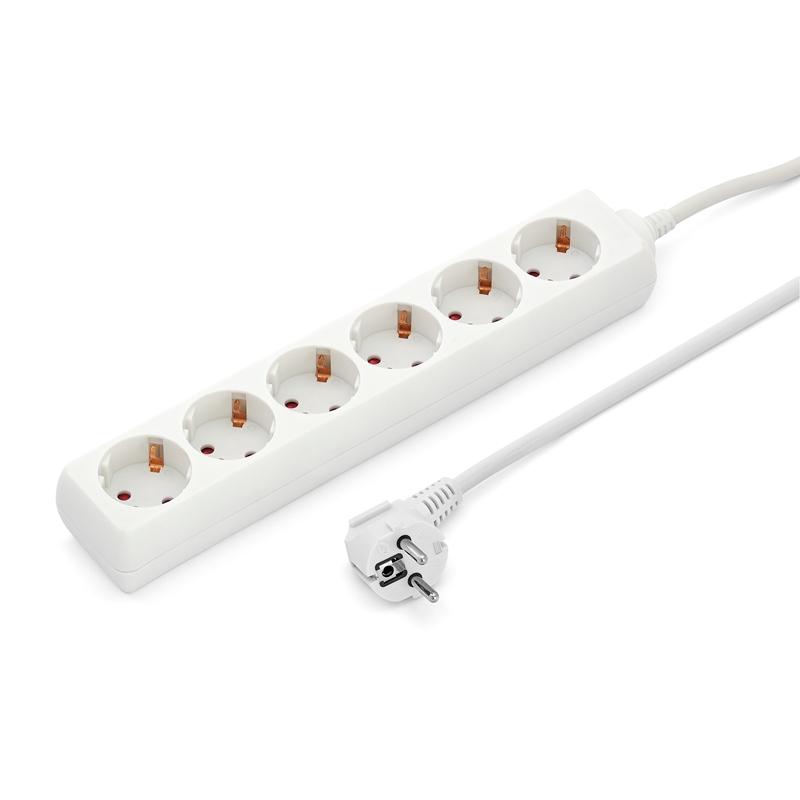 Контакт Разклонител, 6 гнезда, 1.5 m кабелна ниска цена с бърза доставка - BestPC.BG