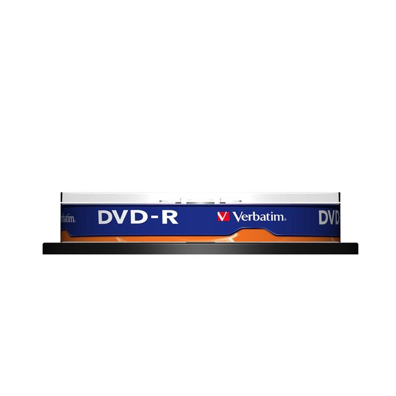 Продукт Verbatim DVD-R, 4.7 GB, 16x, AZO покритие, 10 броя в шпинделна ниска цена с бърза доставка - BestPC.BG
