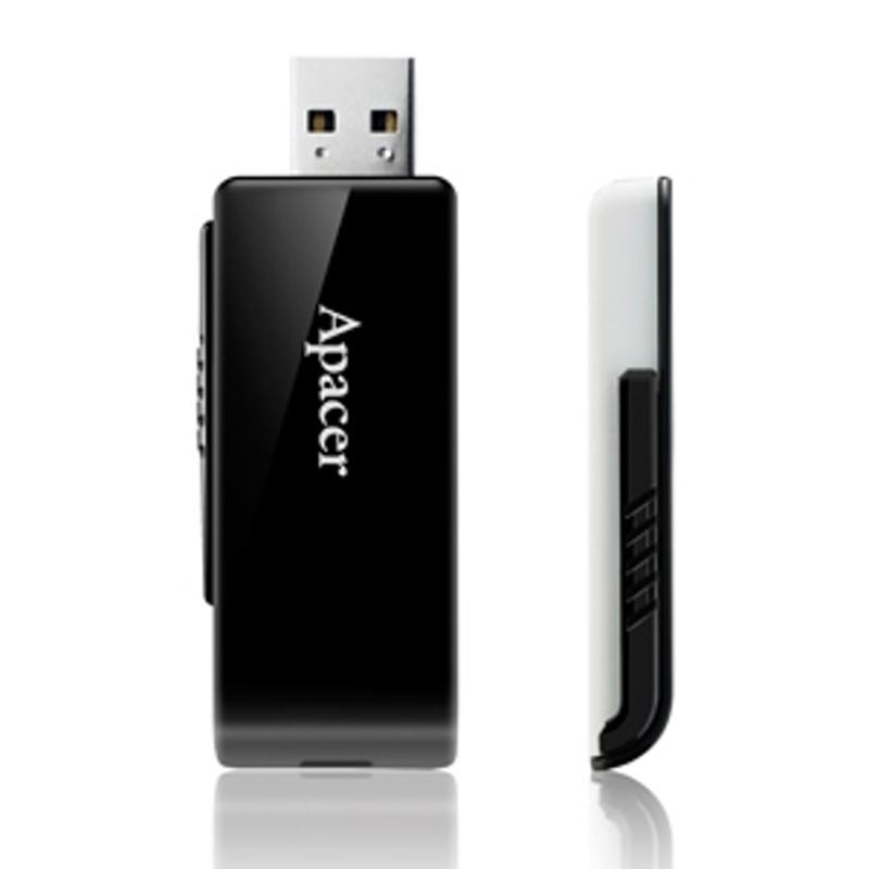 Apacer USB флаш памет AH350, USB 3.0, 8 GB, без лого, черна, 50 броя в опаковкана ниска цена с бърза доставка - BestPC.BG