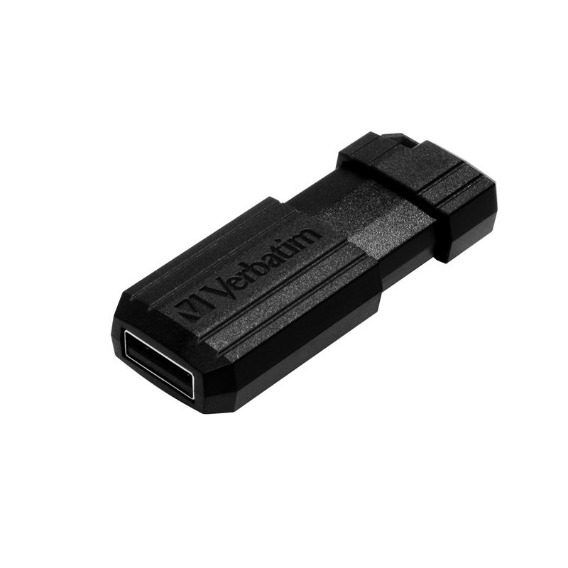 Verbatim USB флаш памет Pinstripe, USB 2.0, 16 GB, чернана ниска цена с бърза доставка - BestPC.BG