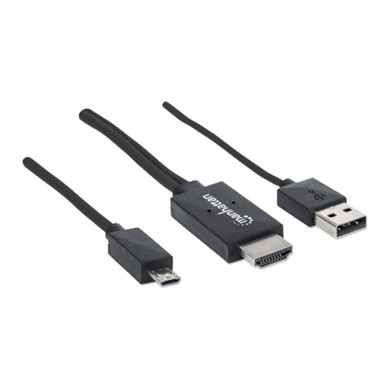 Manhattan Кабел, Type C Male към Type C Male, 50 cmна ниска цена с бърза доставка - BestPC.BG