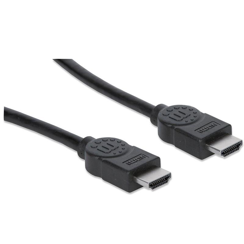 Manhattan HDMI кабел, M-M, 15 m, черенна ниска цена с бърза доставка - BestPC.BG