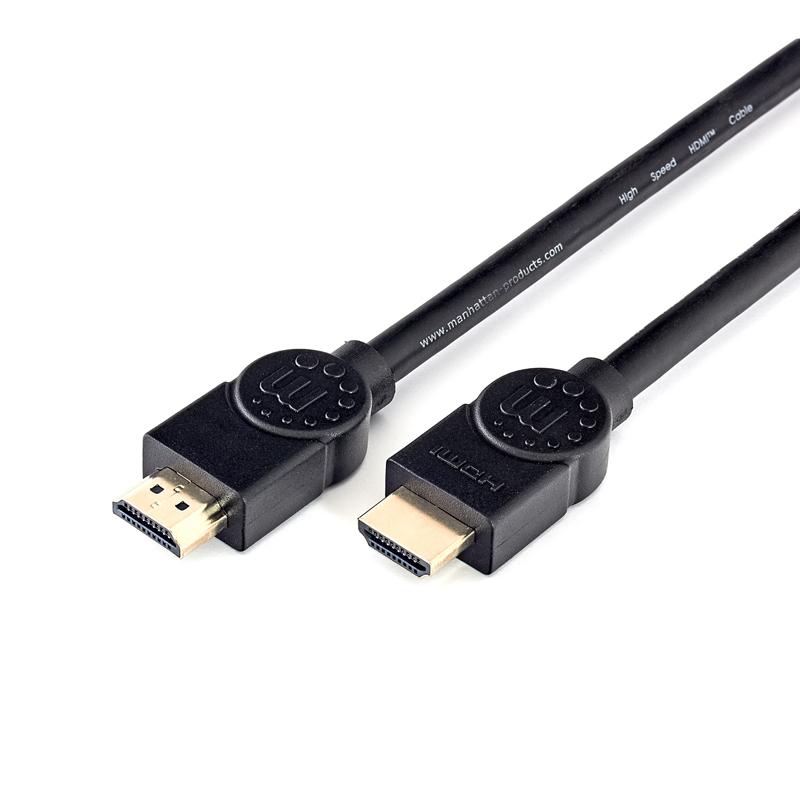 Manhattan Кабел, HDMI Male - HDMI Male, с Ethernet, 2 mна ниска цена с бърза доставка - BestPC.BG