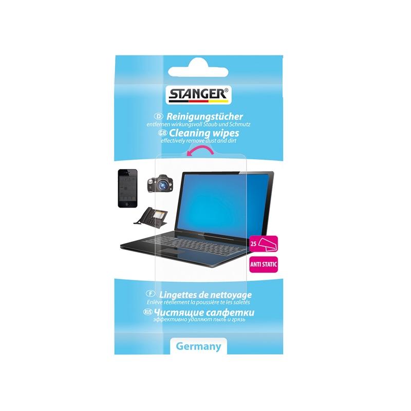 Почистващ продукт Stanger Кърпи за почистване на екрани, 25 брояна ниска цена с бърза доставка - BestPC.BG
