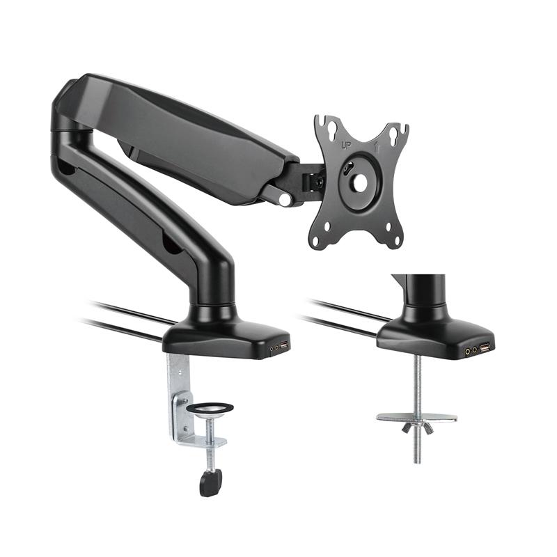 Lumi Стойка за монитор LDT13-C012U, 13'' - 27'', чернана ниска цена с бърза доставка - BestPC.BG