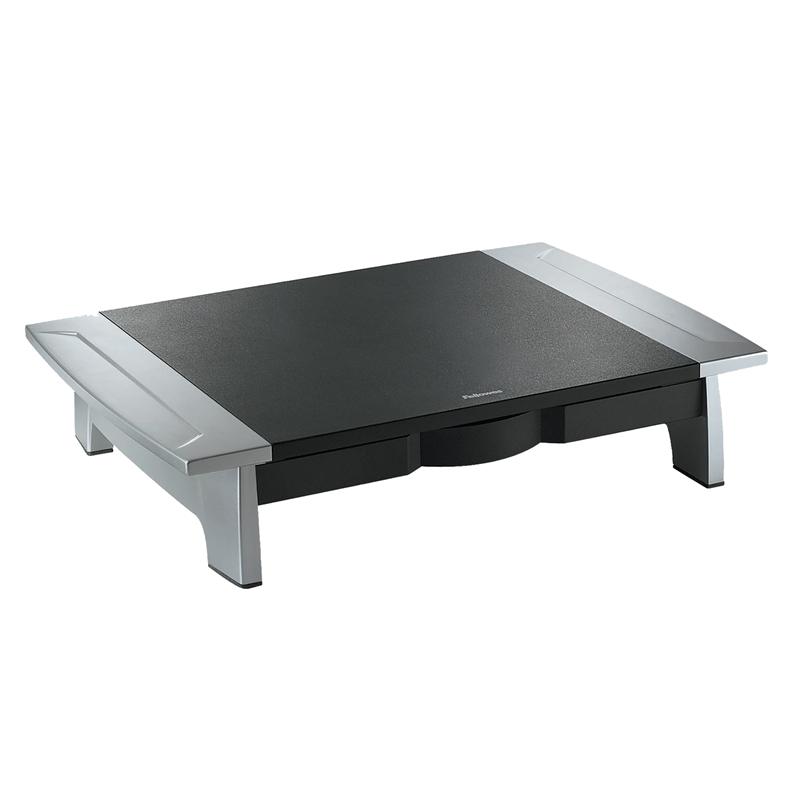 Продукт Fellowes Поставка за монитор, с регулируема височина, с чекмеджена ниска цена с бърза доставка - BestPC.BG