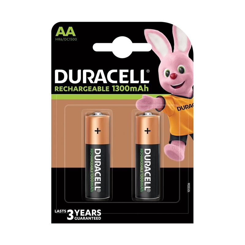 Duracell Акумулаторна батерия, NiMH, AA, 1300 mAh, 2 брояна ниска цена с бърза доставка - BestPC.BG