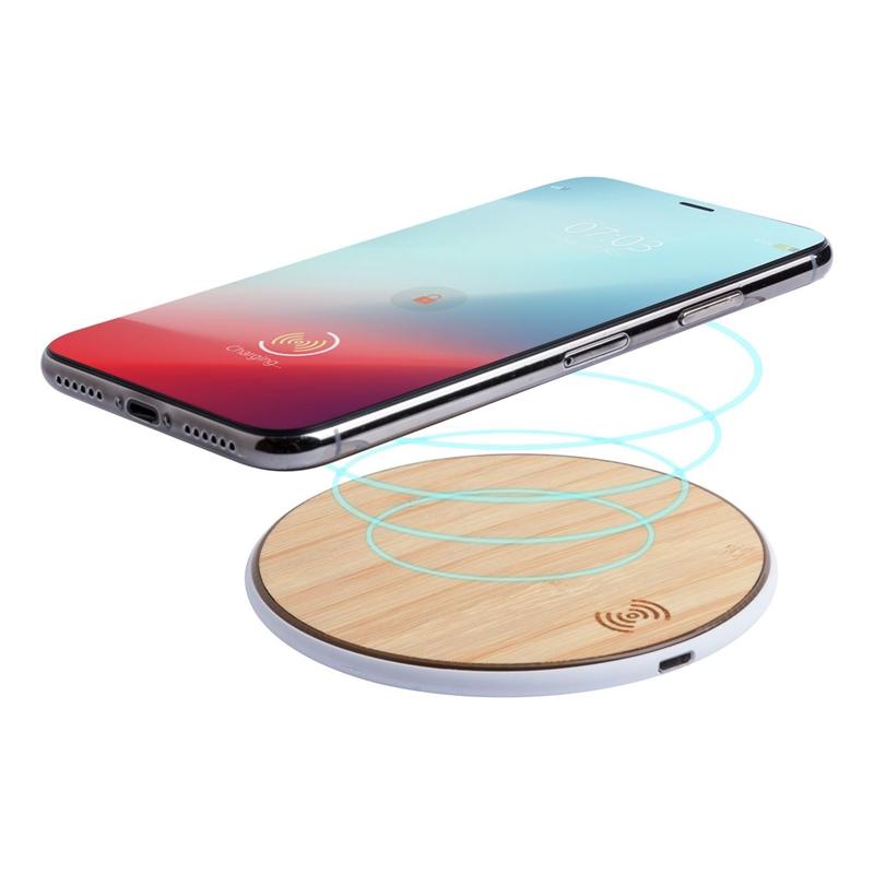 Принадлежност за смартфон Cool Безжично зарядно Nembar, бамбуковона ниска цена с бърза доставка - BestPC.BG