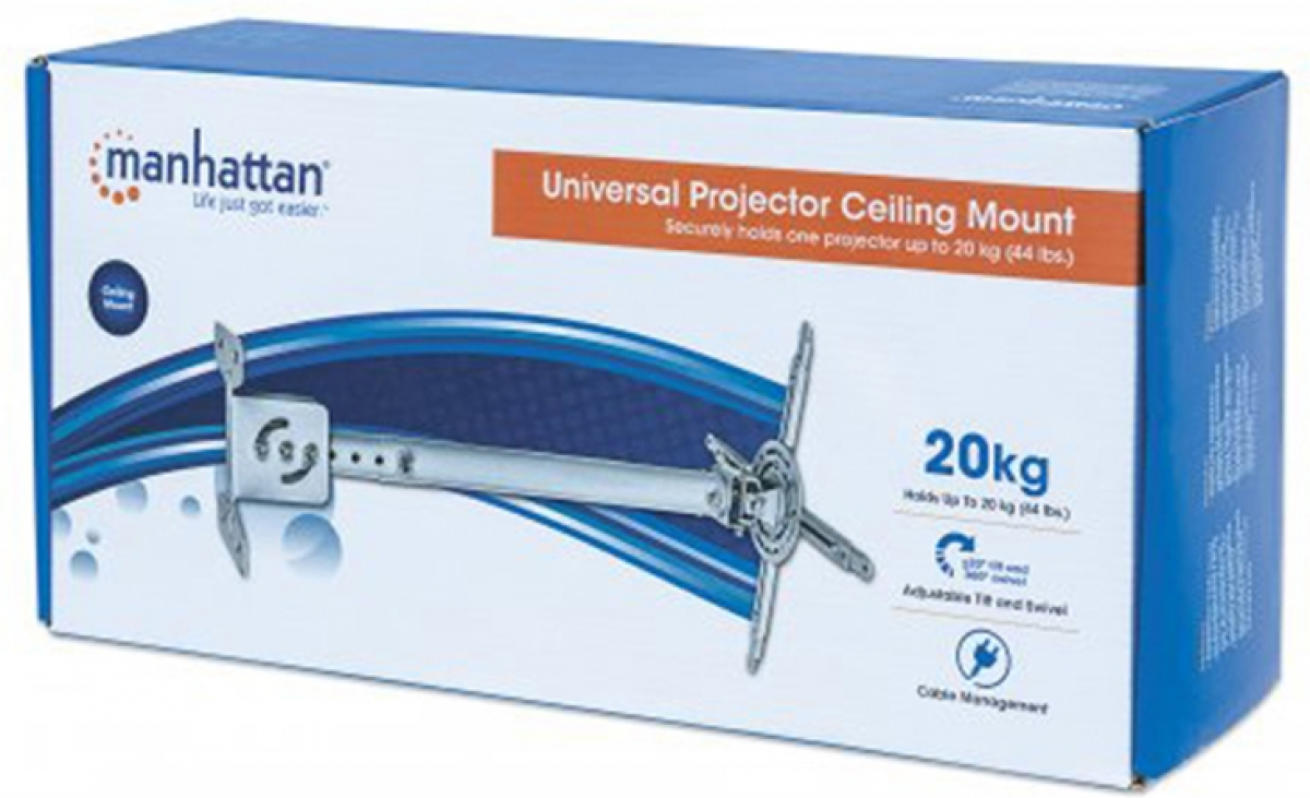 Принадлежност за проектор Manhattan Стойка за проектор, 50 - 77 cm, до 20 kgна ниска цена с бърза доставка - BestPC.BG