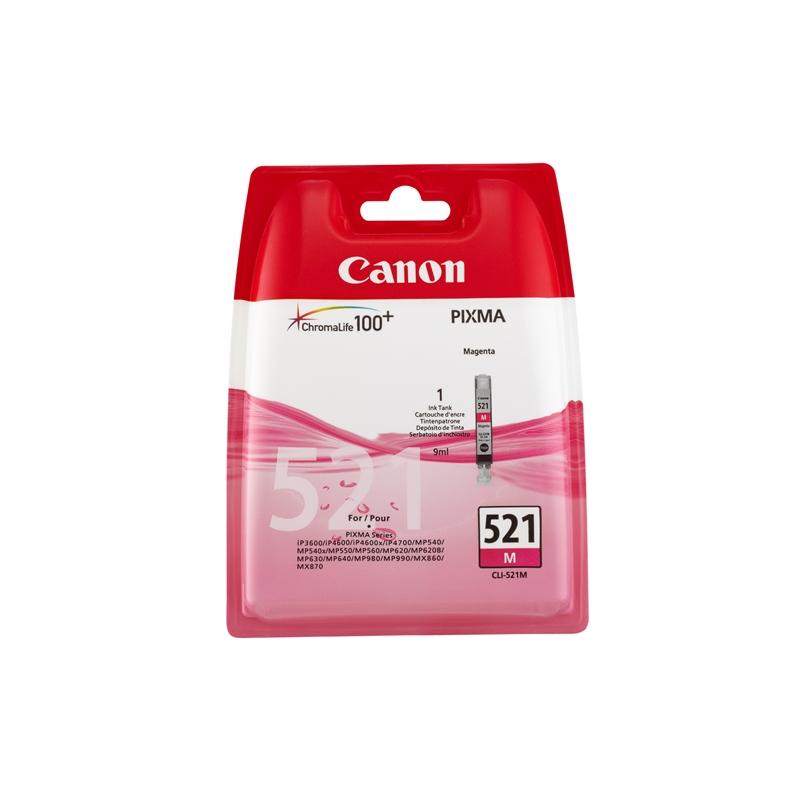 Касета с мастило Canon Патрон CLI-521, Magentaна ниска цена с бърза доставка - BestPC.BG