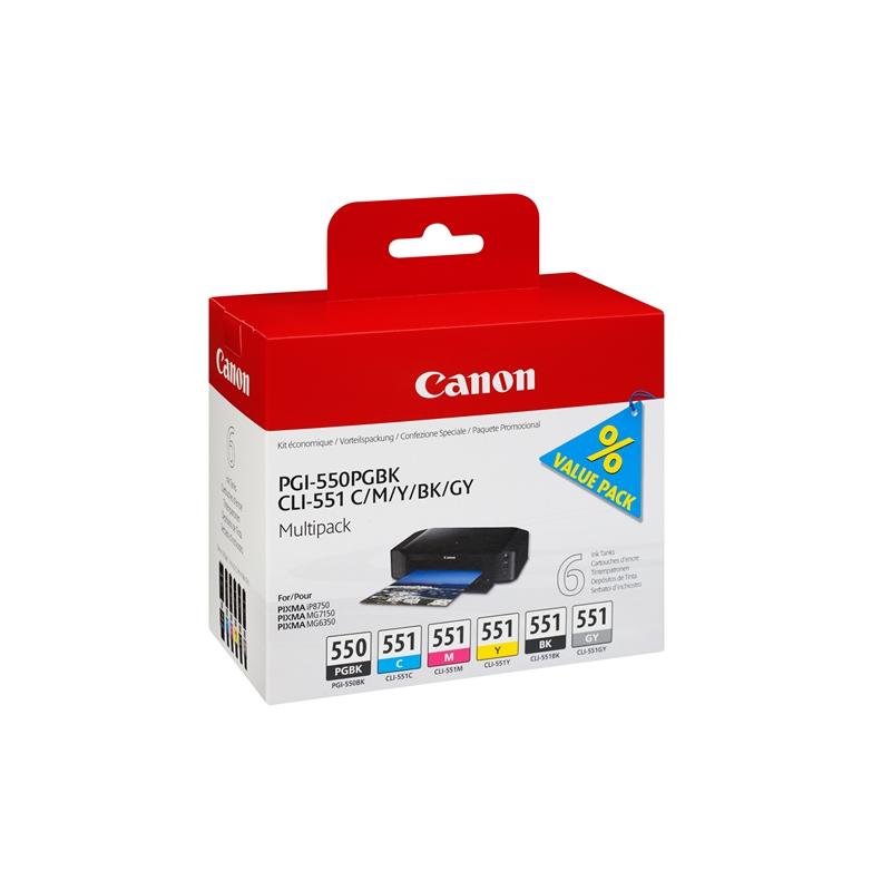 Касета с мастило Canon Патрон CLI-551, Blackна ниска цена с бърза доставка - BestPC.BG