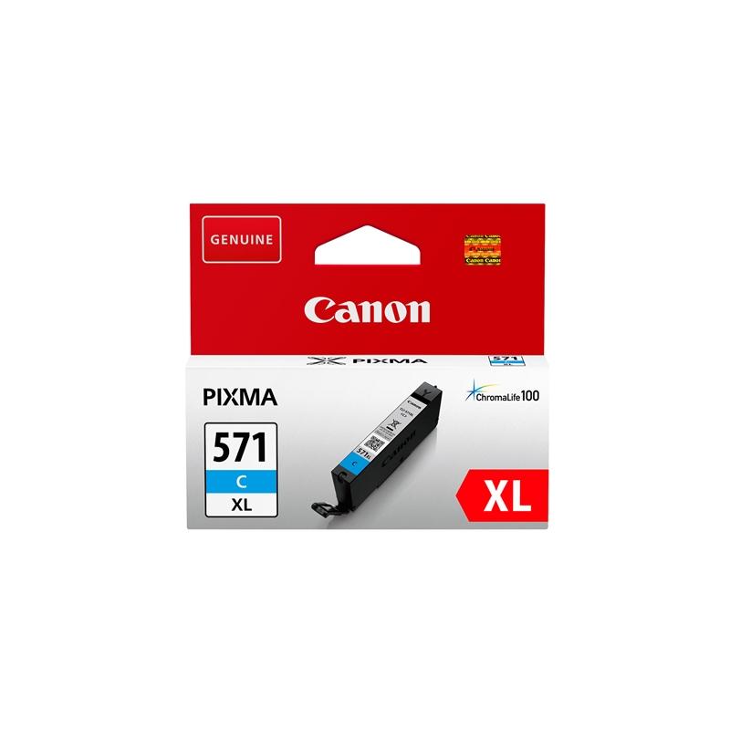Касета с мастило Canon Патрон CLI-571X, 650 страници-5%, Cyanна ниска цена с бърза доставка - BestPC.BG