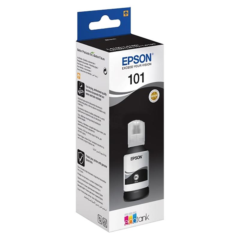 Epson Мастило 101, C13T03V14A, 7500 страници, Blackна ниска цена с бърза доставка - BestPC.BG