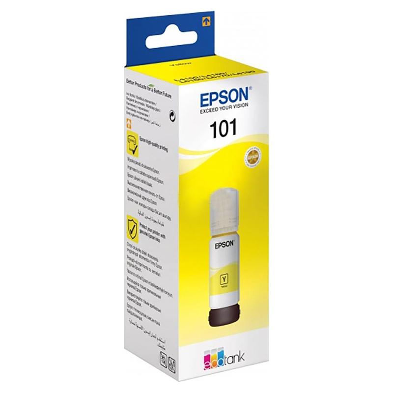Epson Мастило 101, C13T03V44A, 6000 страници, Yellowна ниска цена с бърза доставка - BestPC.BG